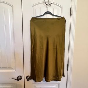 Satin Midi Skirt